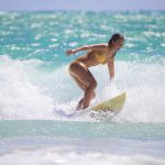 Women surf too!