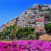 City of Positano on Amalfi coast Italy