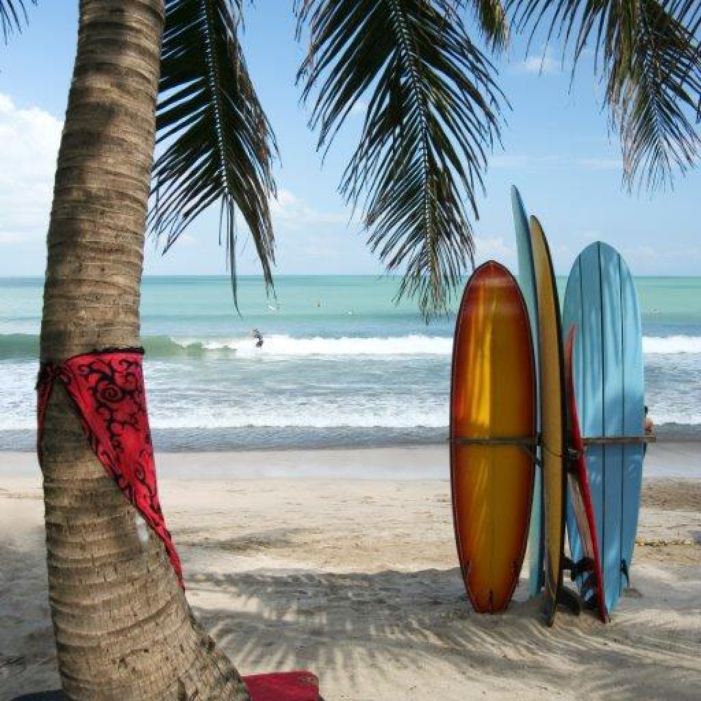Bali boards surfing Kuta beach waves