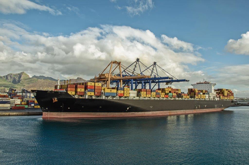 Cargo Container Ship at Port Louis