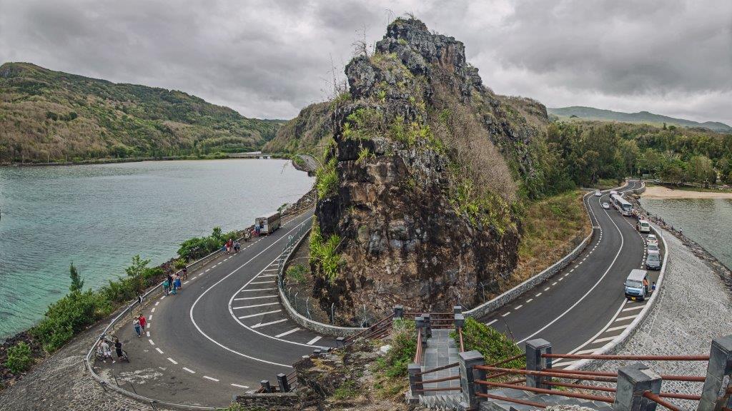 Mountainous river in Mauritius