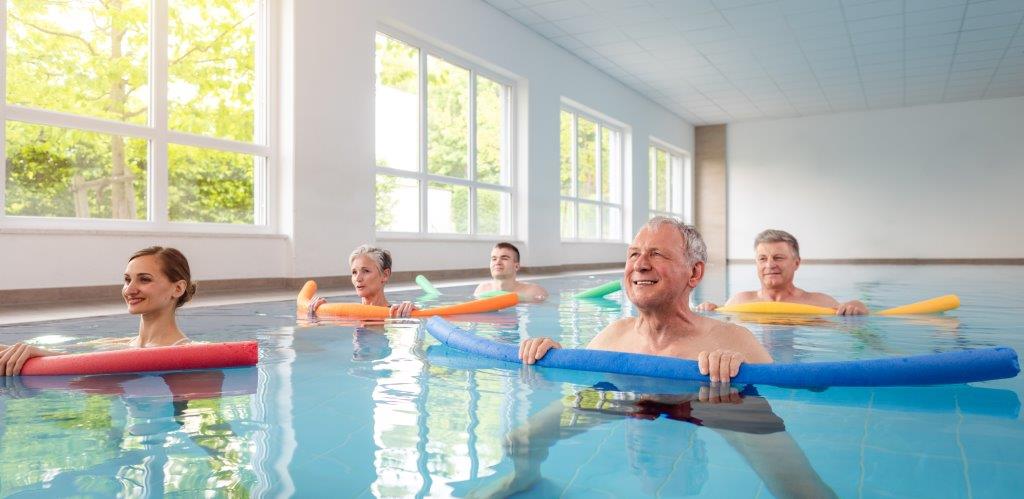 planks inside the pool