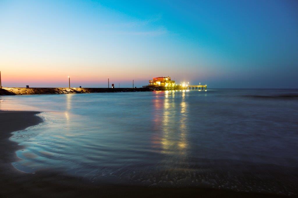 Fishing pier in Galveston Texas USA