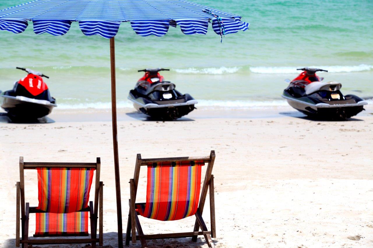 Jet ski rentals available on beach